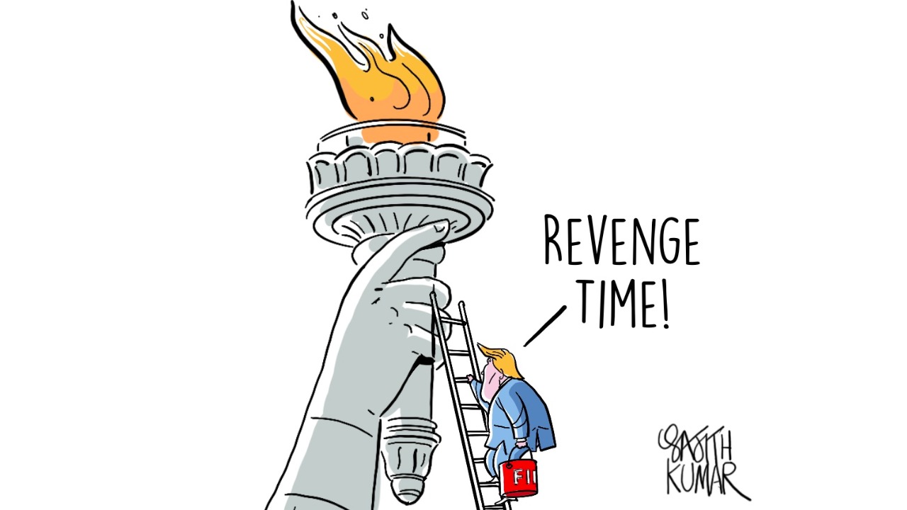 DH Toon | Will Trump walk the talk on revenge rhetoric?