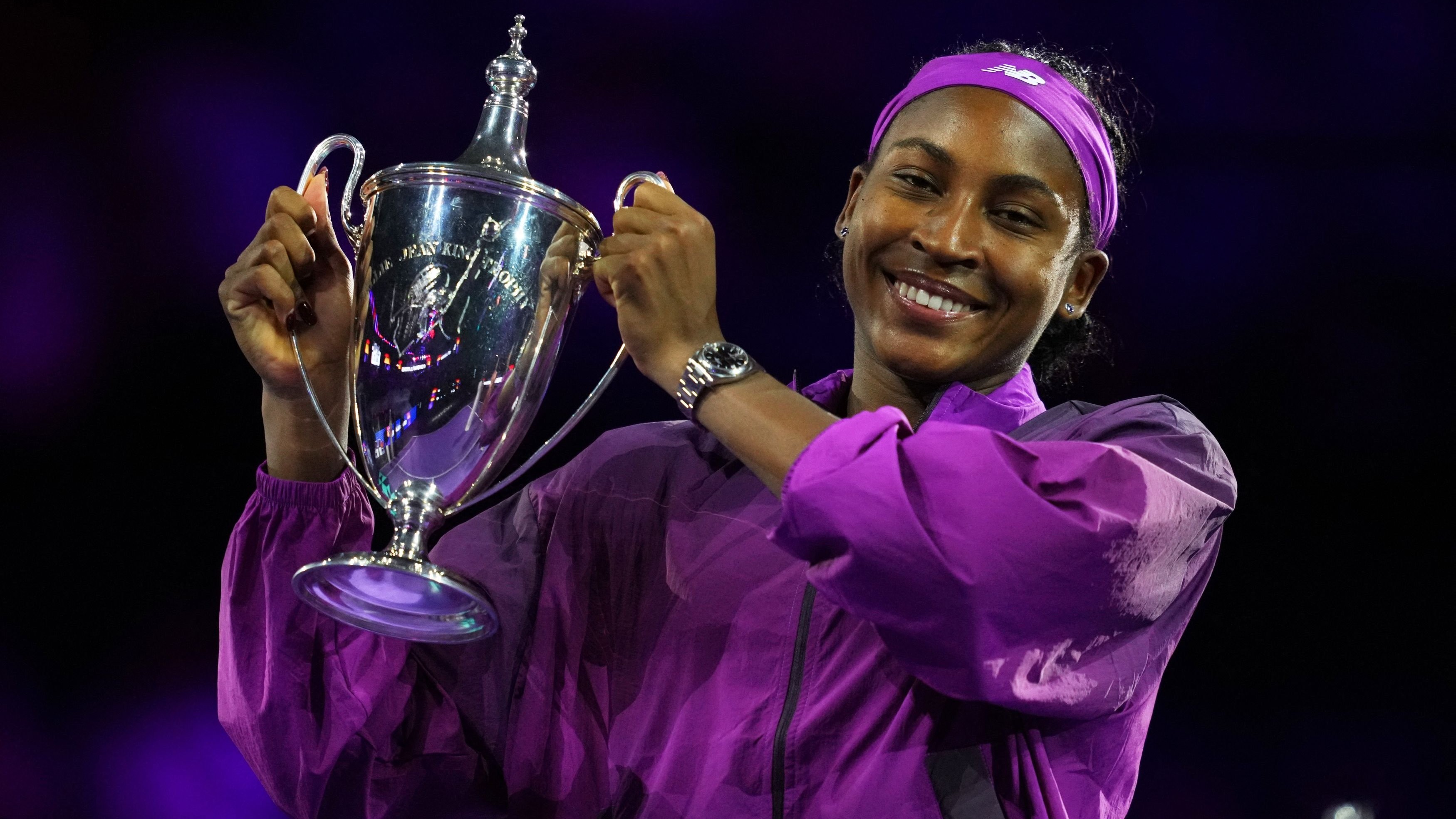 Coco Gauff rides highs and lows to win first WTA Finals trophy