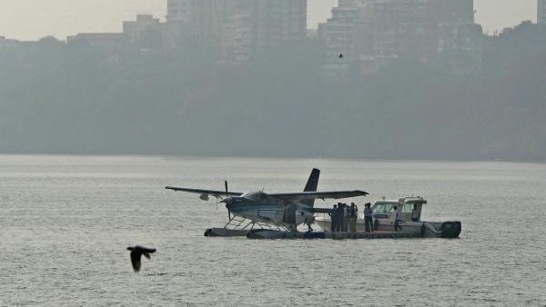 Kerala's first seaplane lands at Bolgatty Lake; trial run on Monday