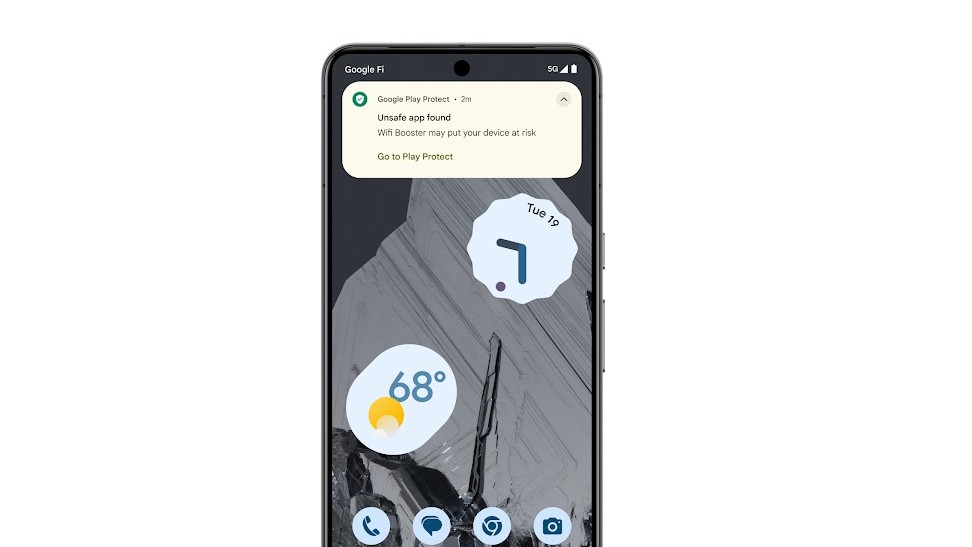 Google Unsafe app detection feature.