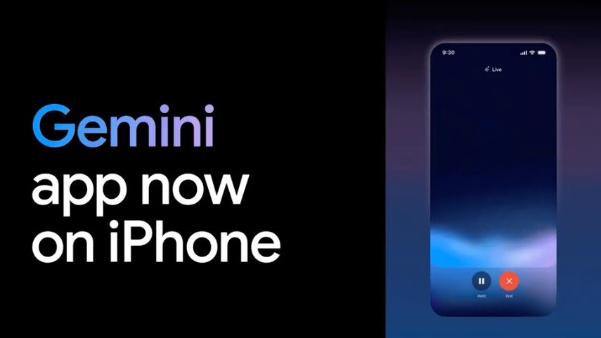 Google Gemini AI app for iPhone.
