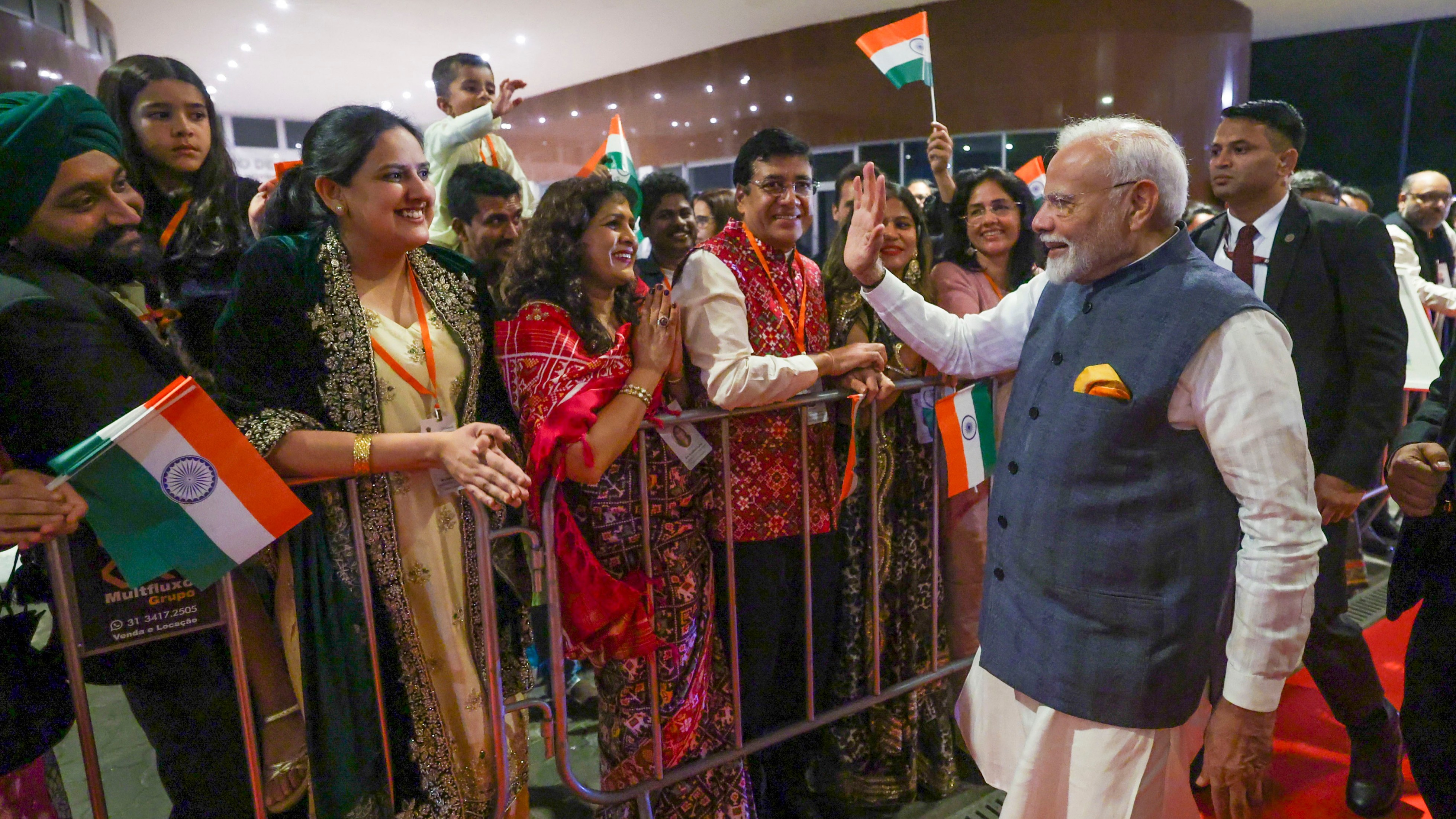 PM Modi arrives in Brazil for G20 Summit: See Pictures