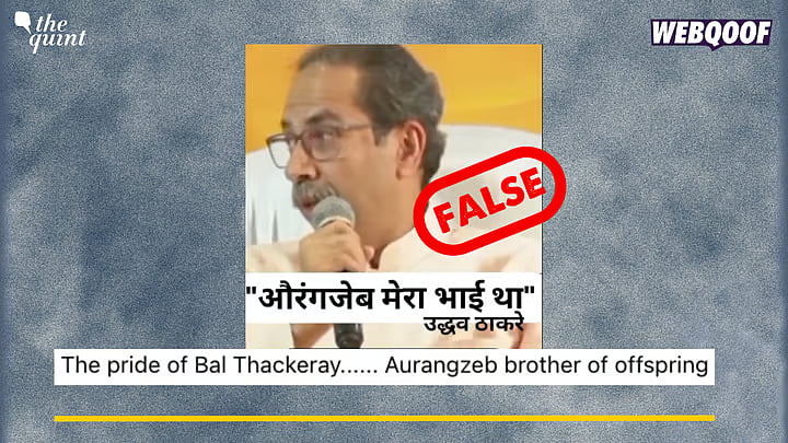 Image accompanying Uddhav Thackeray called Mughal ruler Aurangzeb his brother