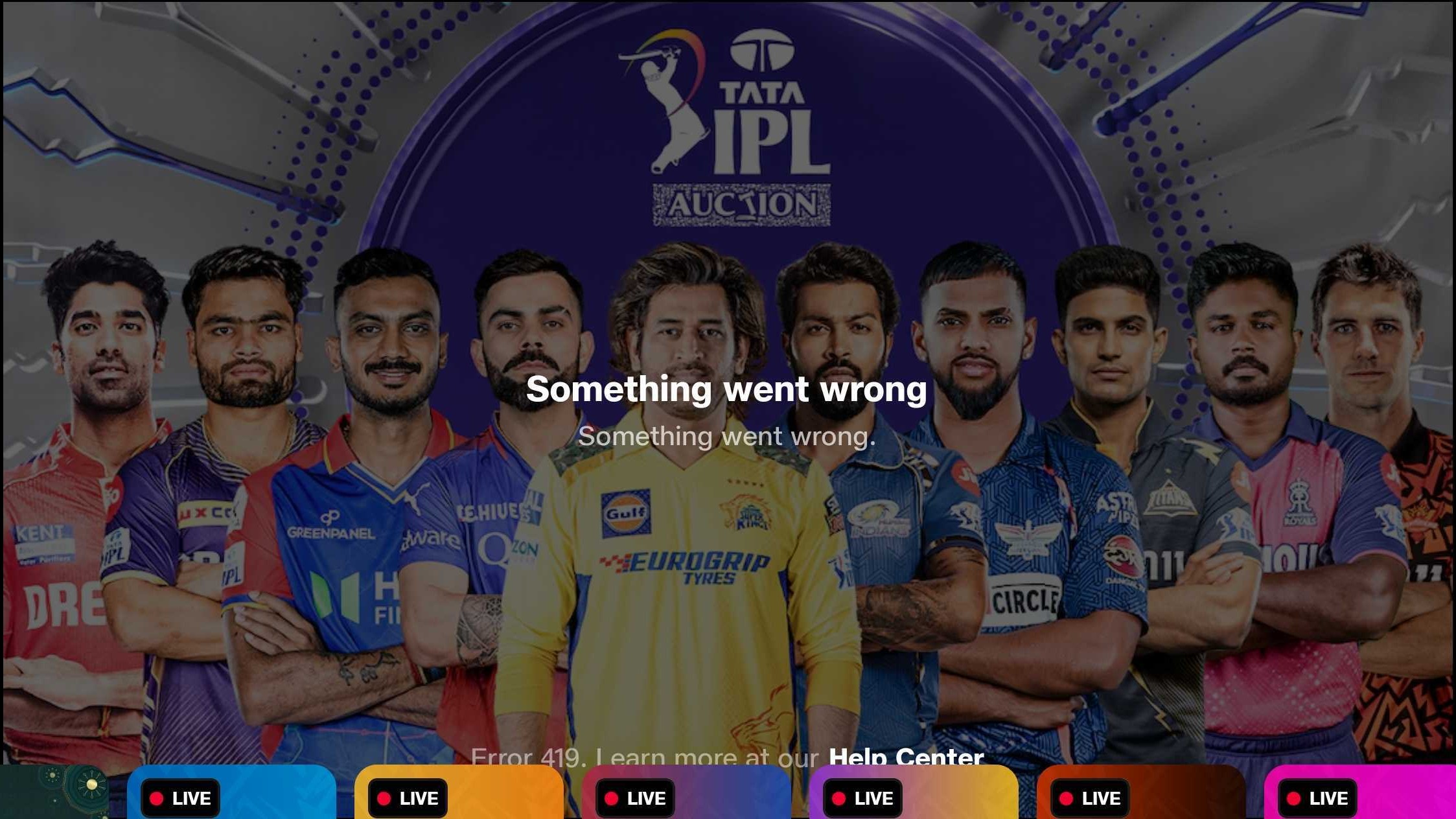 IPL Mega Auction | Jio Cinema crashes ahead of grand event; services restored