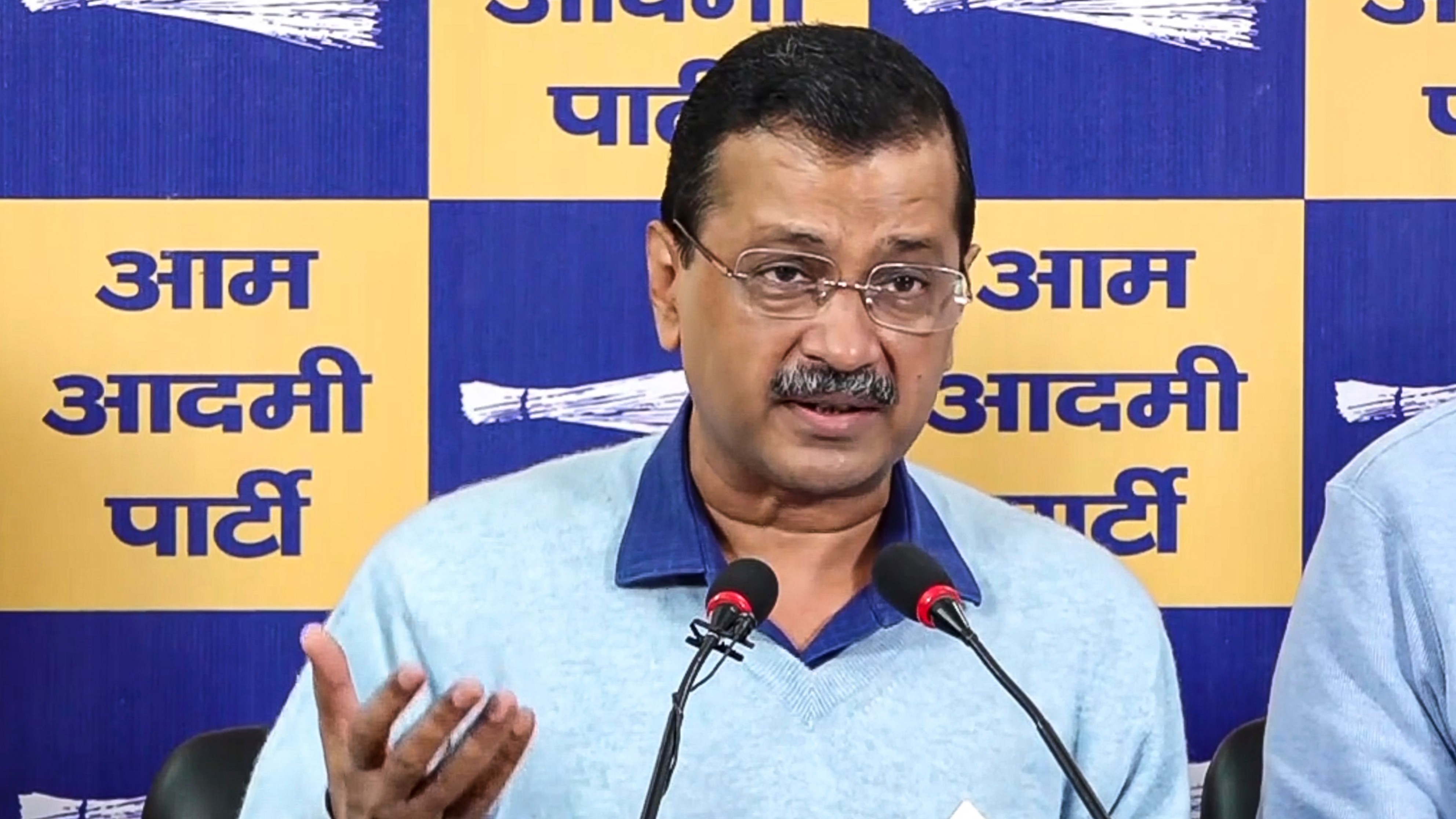 Kejriwal continues attack on Centre over law and order in Delhi ahead of assembly polls
