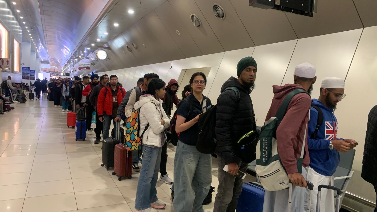 Indian passengers stranded at Kuwait airport depart for Manchester