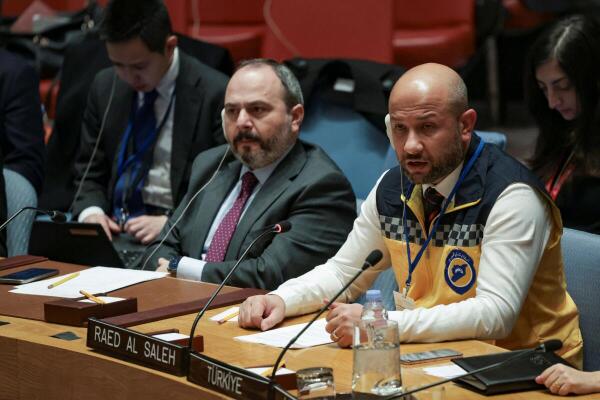 Meeting of the Security Council on Syria at UN headquarters in New York.