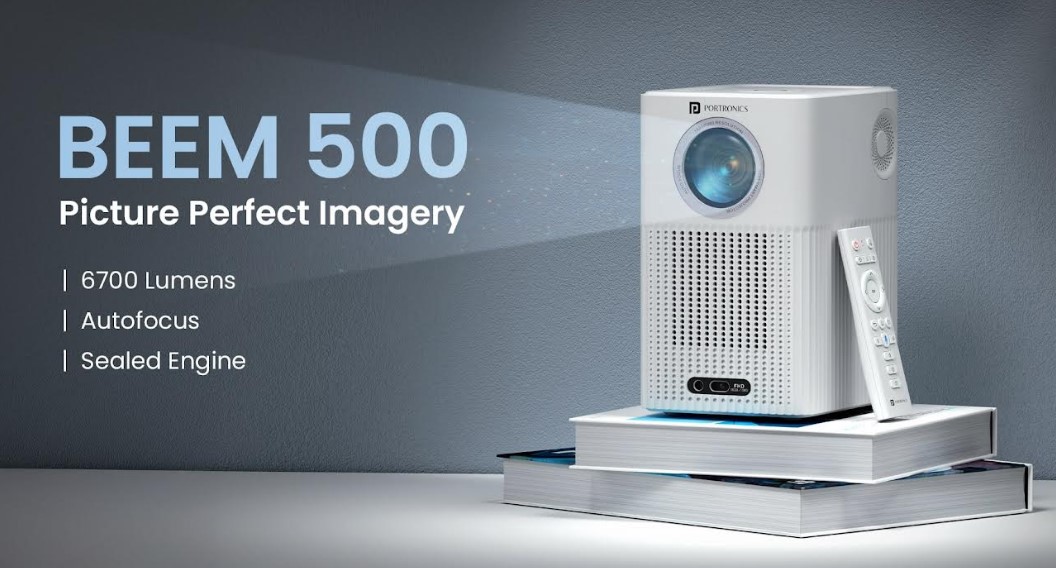 Portronics Beem 500 Smart LED projector.