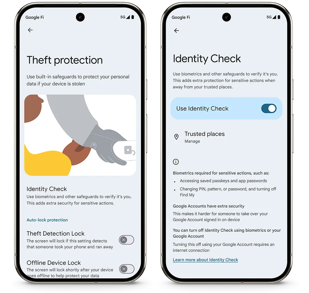 Identity Check feature.