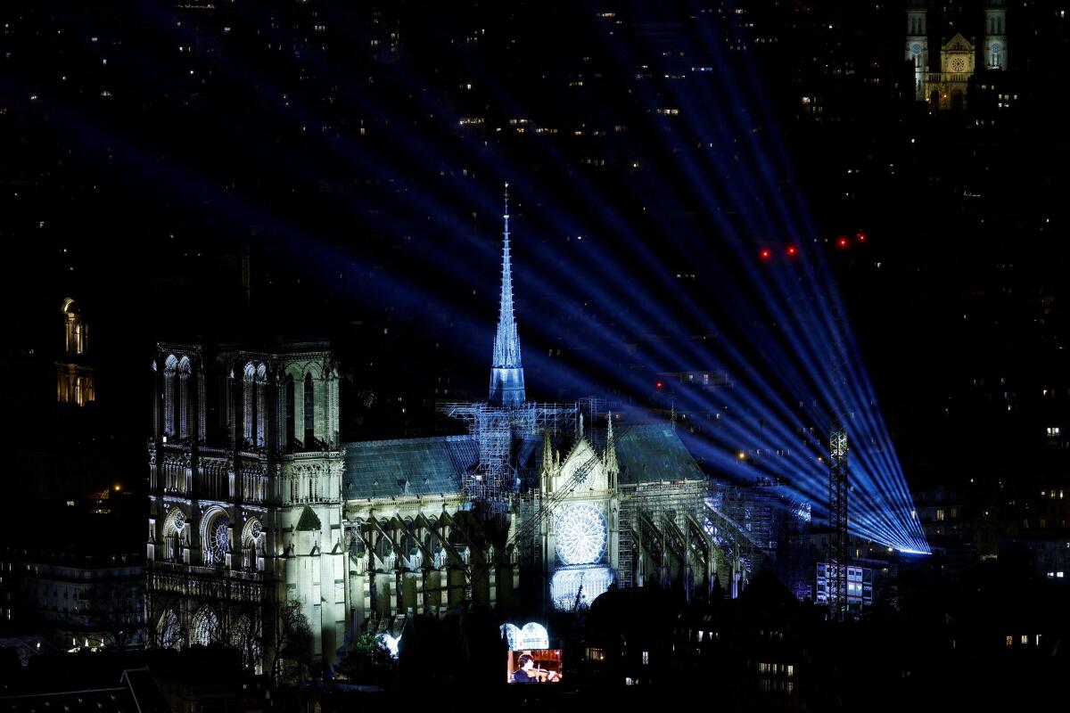 Paris Notre-Dame Cathedral re-opens, five and a half years after a devastating fire.