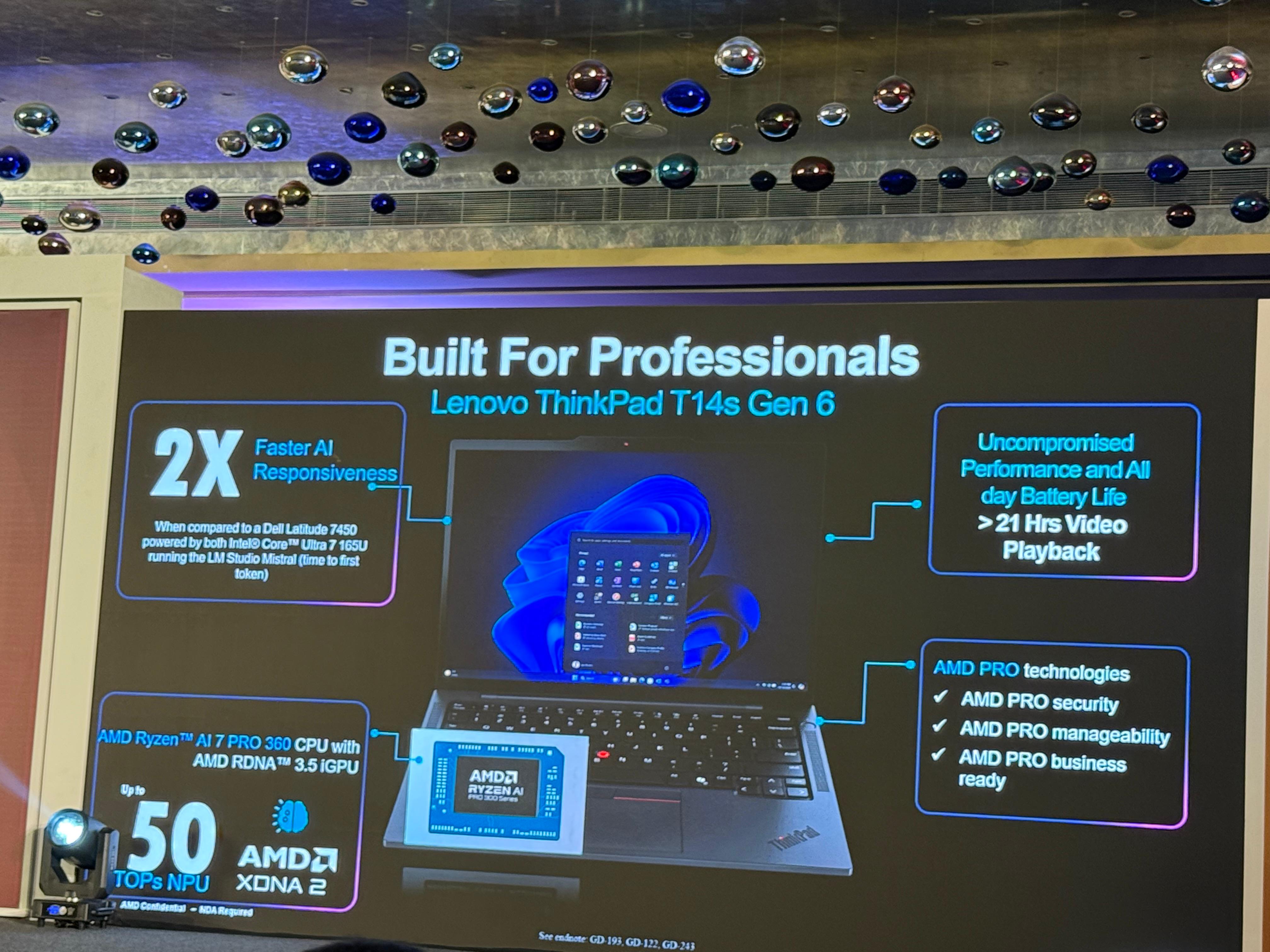 Lenovo's new PC comes with AMD Ryzen AI 7 PRO 360 processor.
