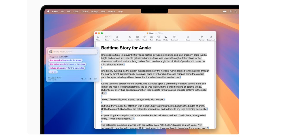 Writing tool integrated with ChatGPT.