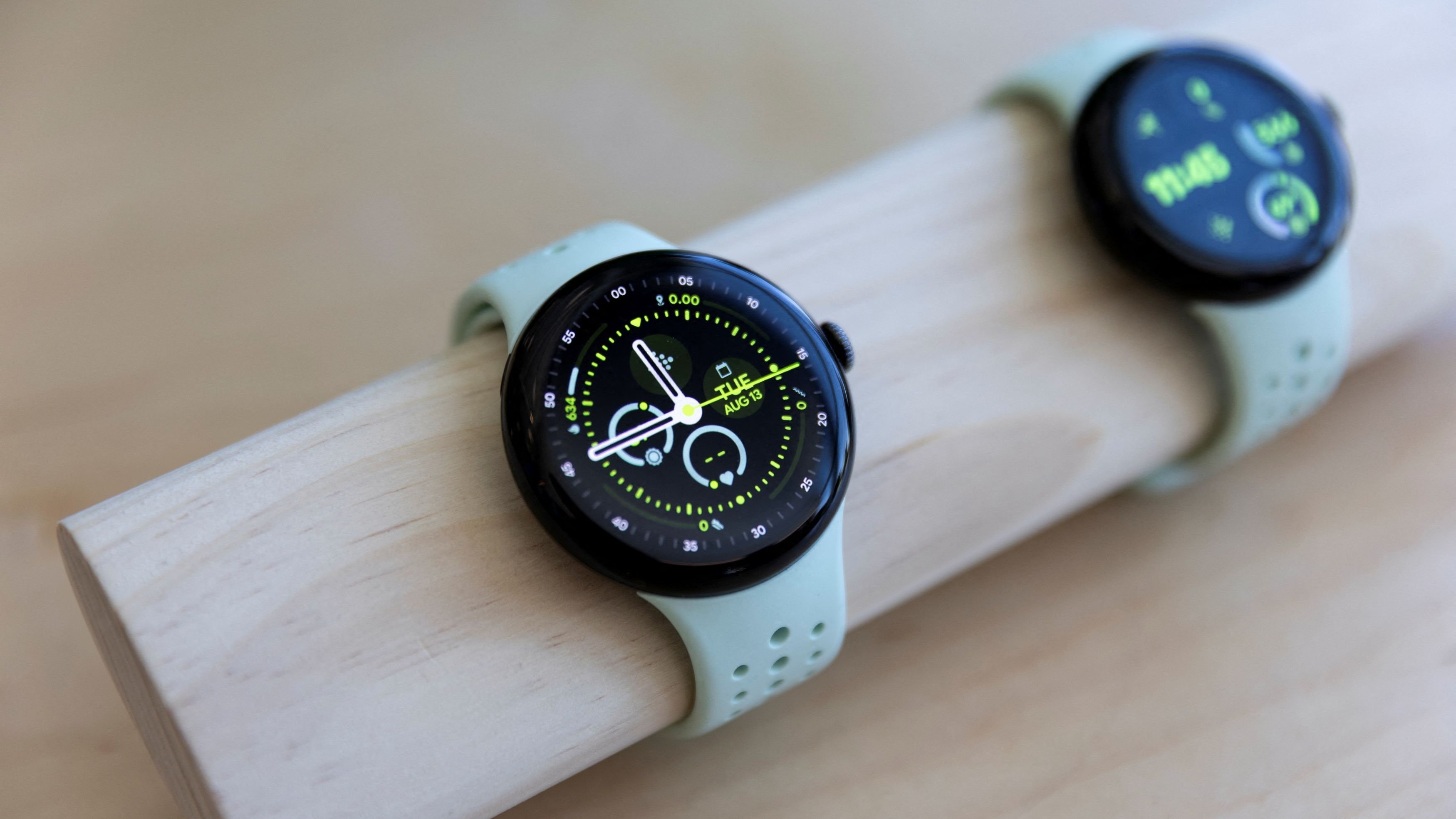 The new Pixel Watch 3 smartwatches.