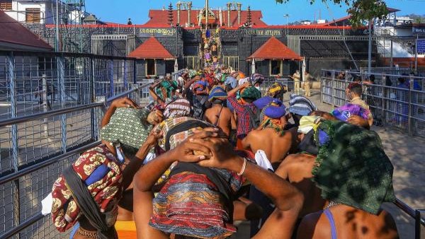 Special darshan for pilgrims walking via forest routes to Sabarimala