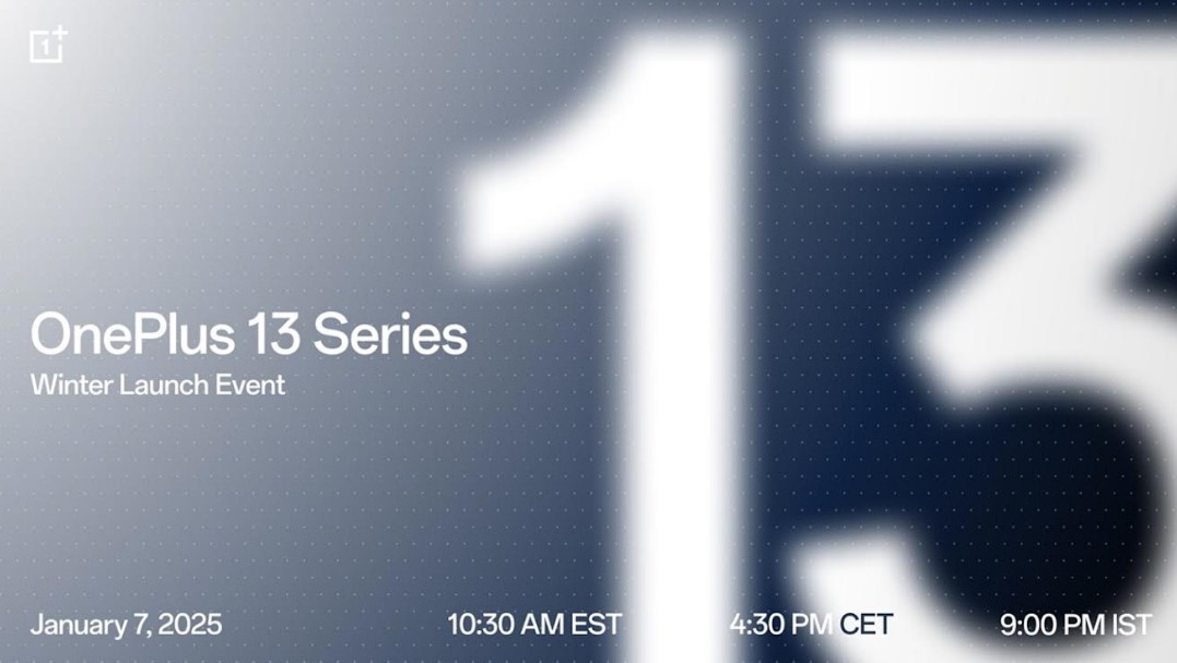 OnePlus 13 is set for launch on January 7, 2025.