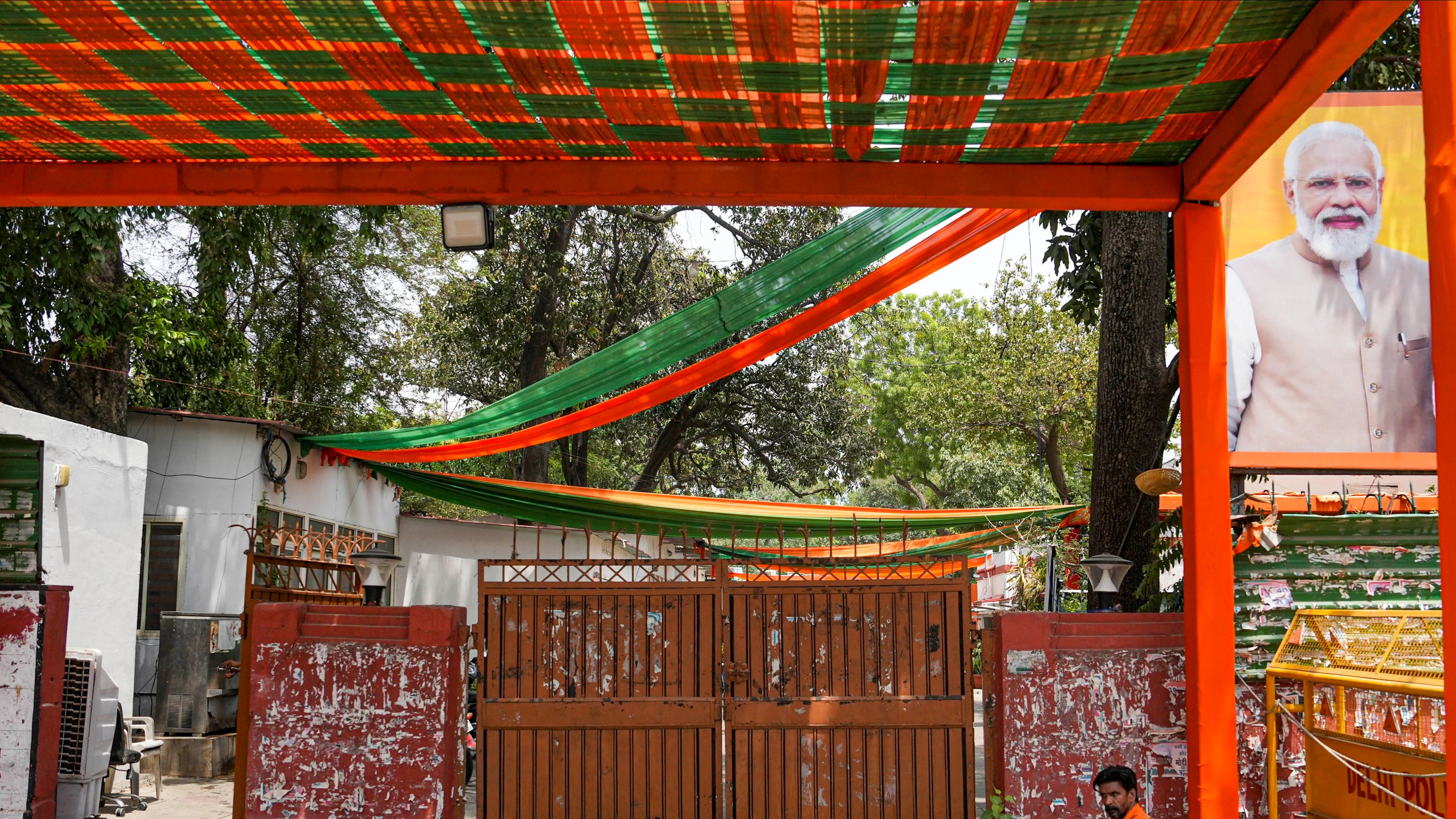 BJP leader starts indefinite protest against bulldozer action on party office in UP's Ballia