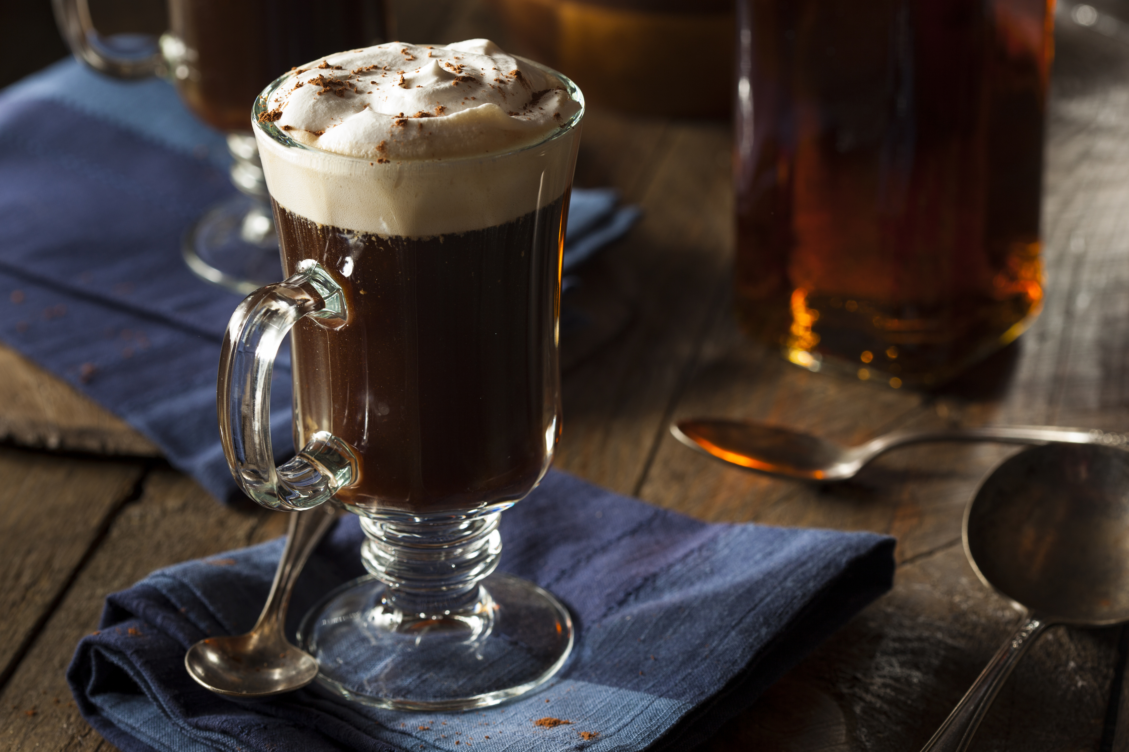 Irish Coffee: For an intoxicating mix
If you are offered Irish coffee - not available in cafes - get set for an intoxicating mix of black coffee whiskey and sugar. The drink is topped with cream so weight-watchers should count this as a dessert.