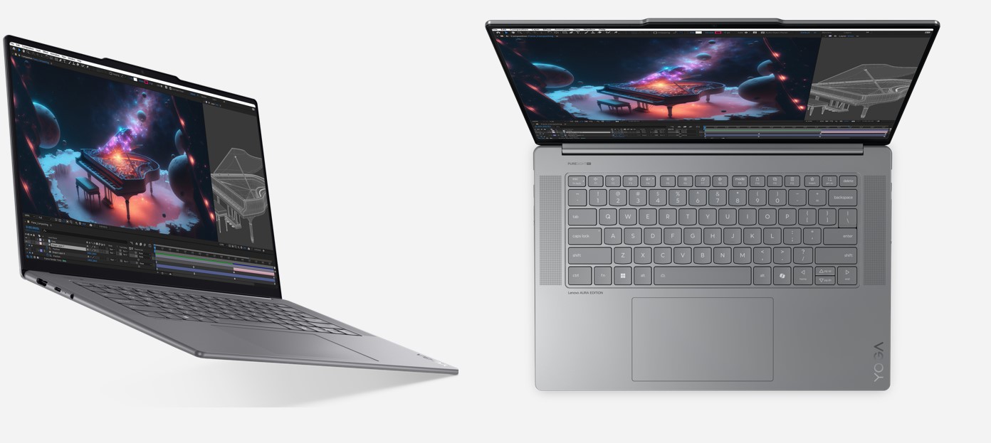 Lenovo Yoga Slim 7i Aura Edition.