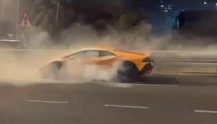 Lamborghini car catches fire on Mumbai Coastal Road; doused