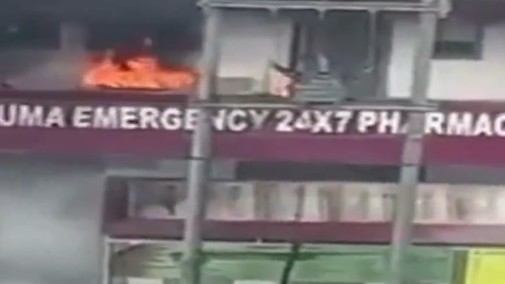 Power transformer outside Greater Noida hospital catches fire, no one injured 