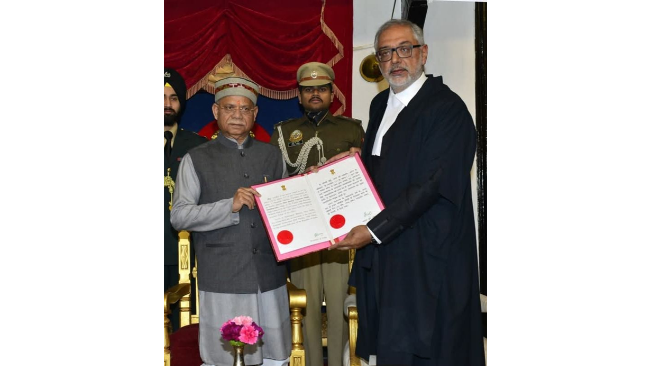 Justice Gurmeet Singh Sandhawalia sworn in as new chief justice of Himachal HC