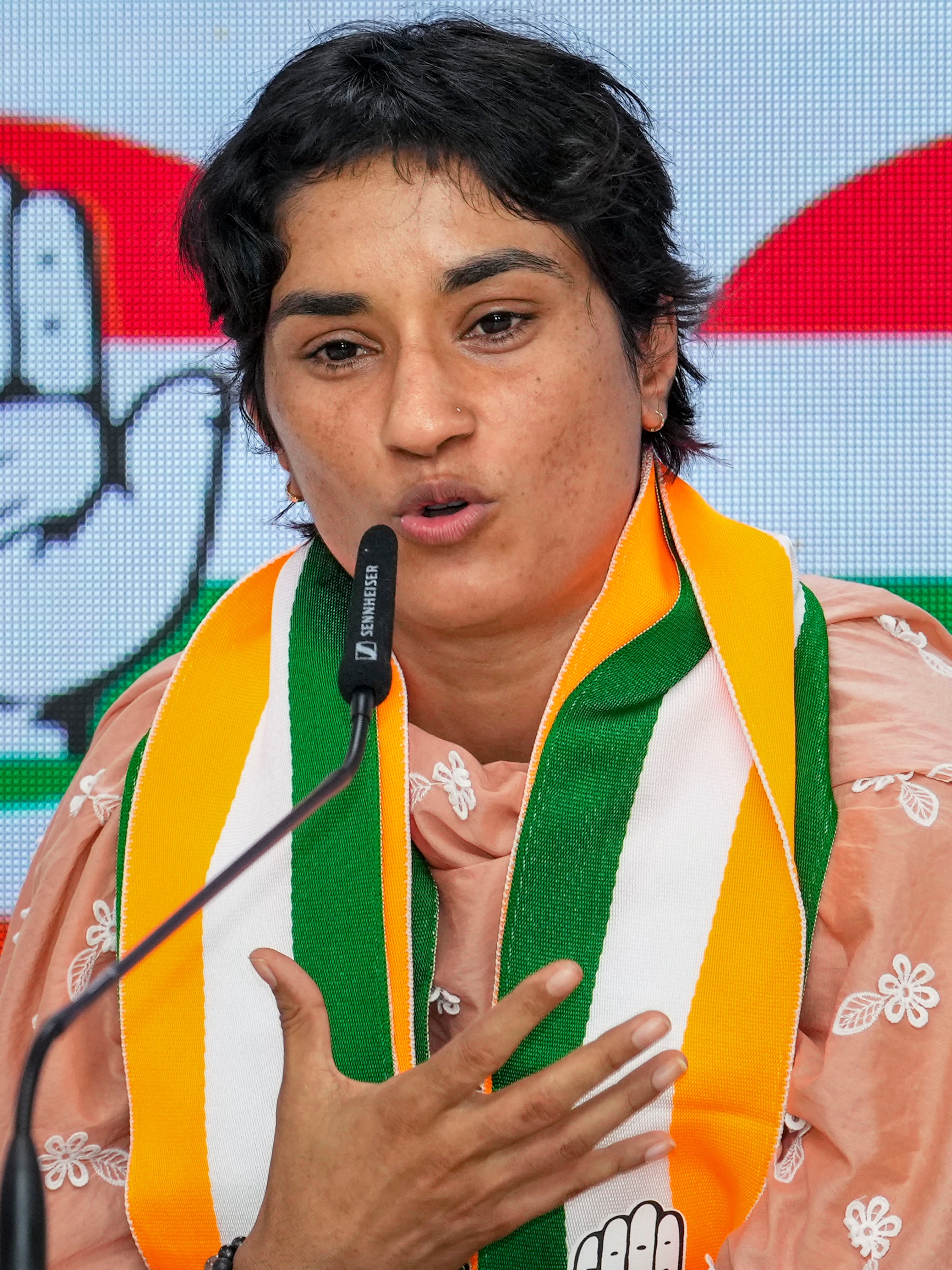 After storming into the finals of the women’s freestyle 49-kg event at the Paris Olympics, the veteran was disqualified after being found 100 grams overweight during the weigh-in on the morning of the final. She retired from wrestling, joined the Congress party and won the Julana seat in the Haryana Assembly polls.