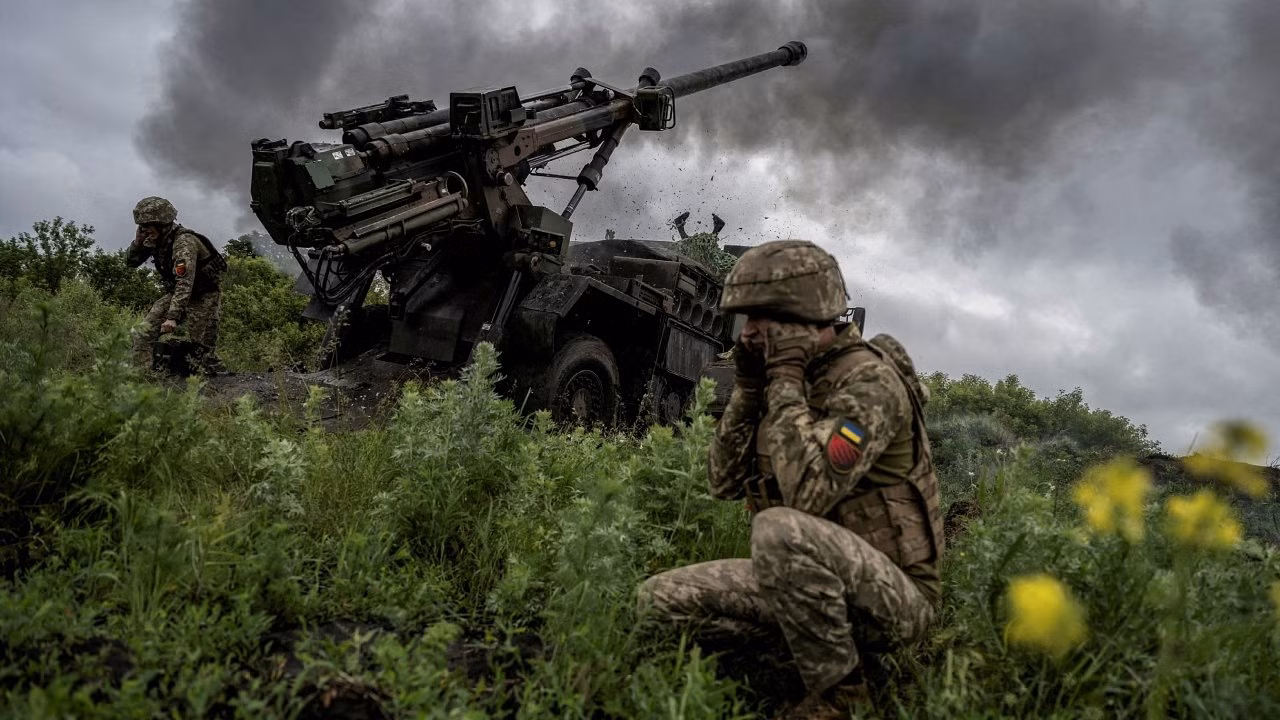 An image from war-torn Ukraine.