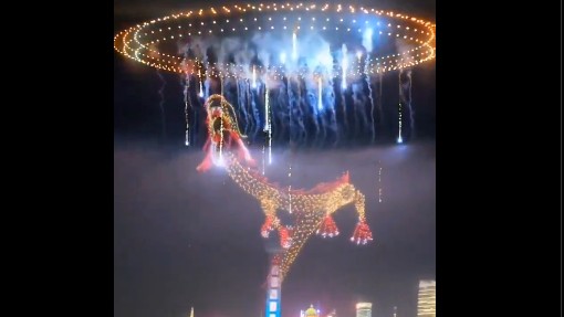 Watch: China rings in New Year with incredible drone show
