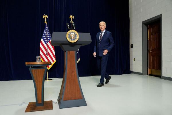 US President Joe Biden delivers remarks regarding fatal New Orleans truck ramming, at Camp David