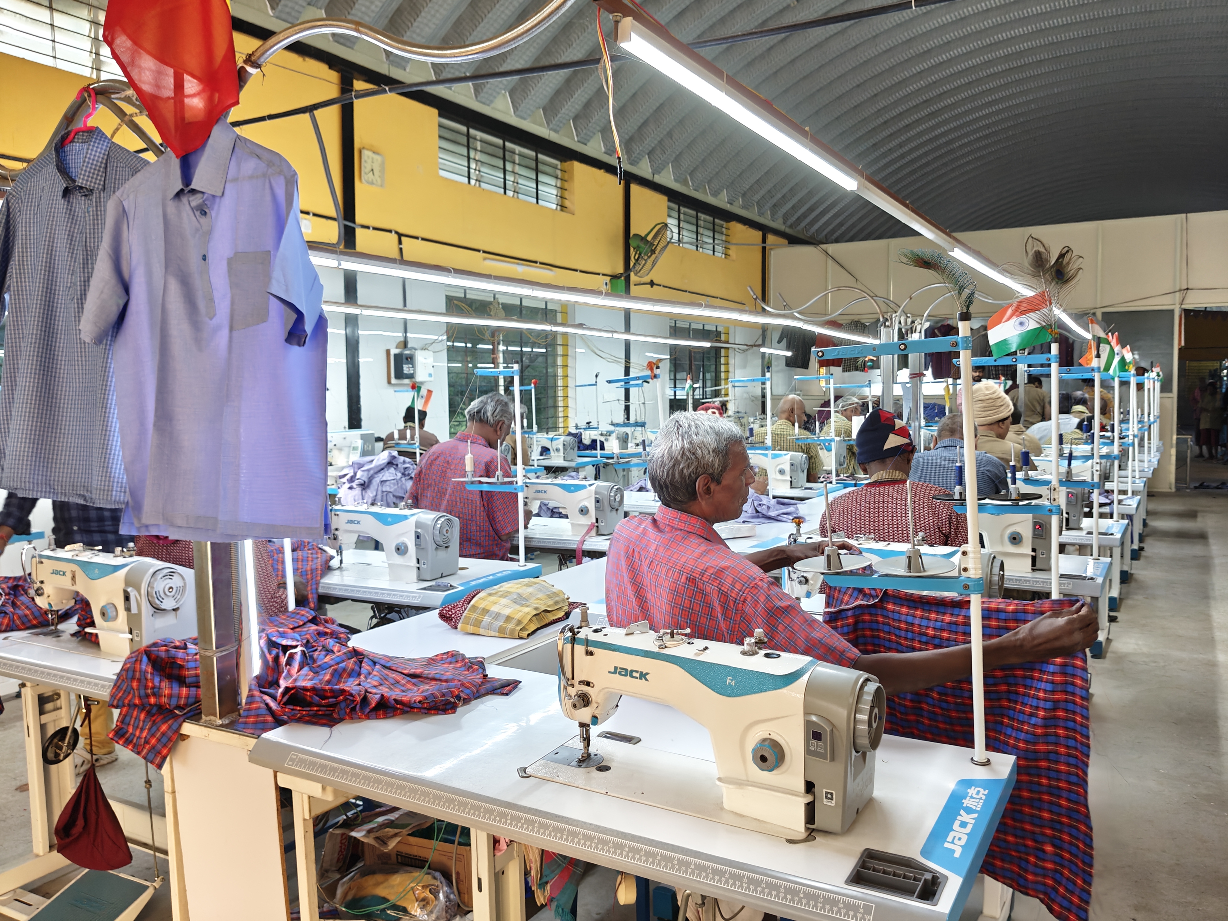 Inmates get vocational training such as tailoring coir mat-making and operating handloom or powerloom.