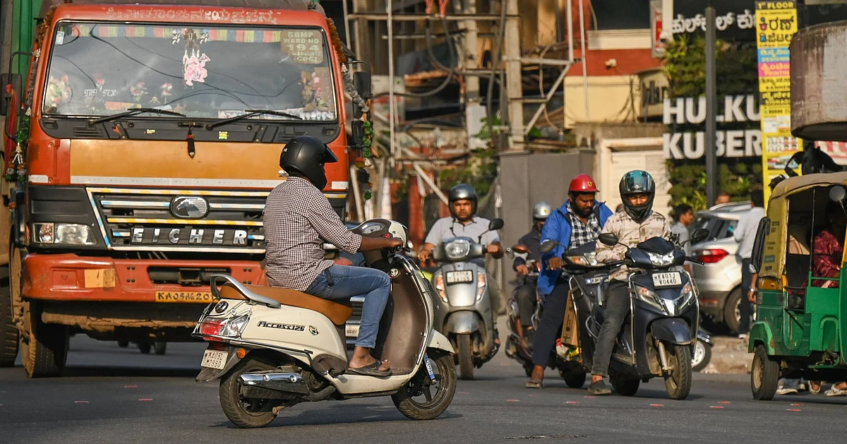 Sicherheit steht für Autofahrer in Bengaluru im Hintergrund