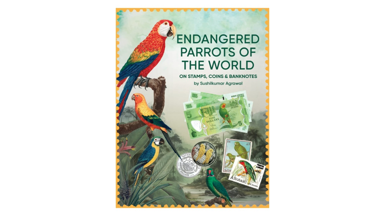 Endangered parrots in stamps, notes and coins 