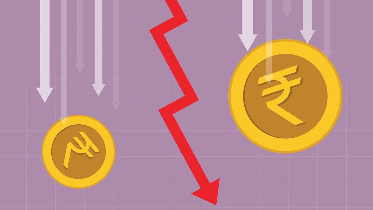 Forces behind the falling rupee