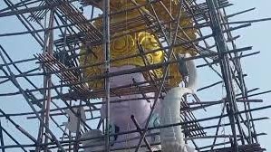 Construction of 51-foot-tall Lord Ram statue nearing completion in Sambhal