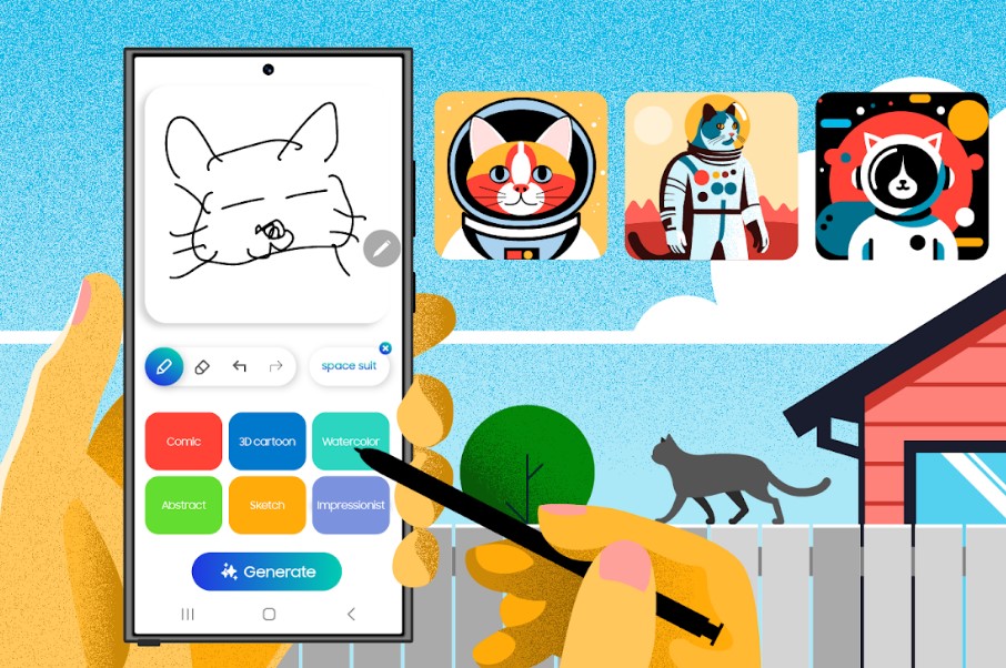 Samsung's Galaxy AI-powered Sketch to Image feature to get better with Android 15-based One UI 7.0 update.