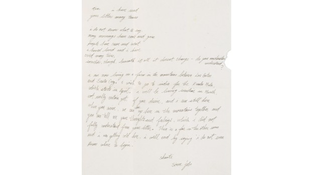 Steve Jobs' letter, sold for Rs. 4.32 crore, reveals his unfulfilled wish to visit Kumbh Mela