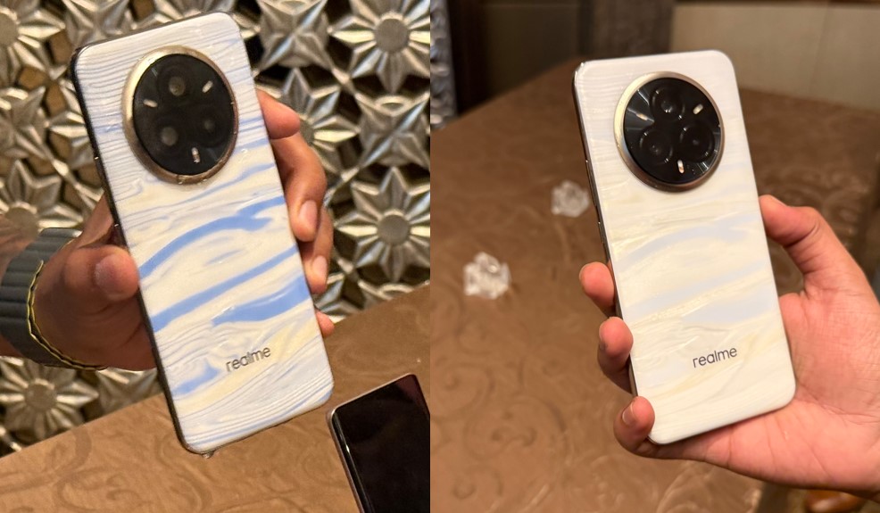 Realme 14 Pro Plus Pearl Design variant.