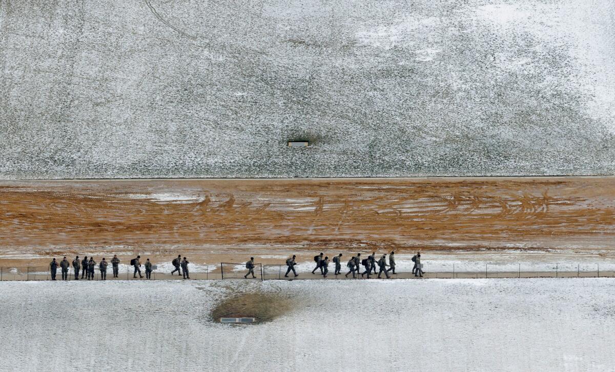 People walk at the National Mall on the presidential inauguration day of Donald Trump, in Washington, DC, U.S. January 20, 2025.