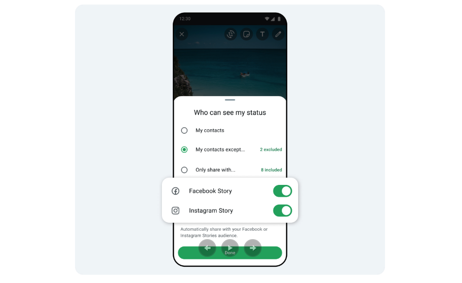 WhatsApp Status can now be shared on Instagram, Facebook.