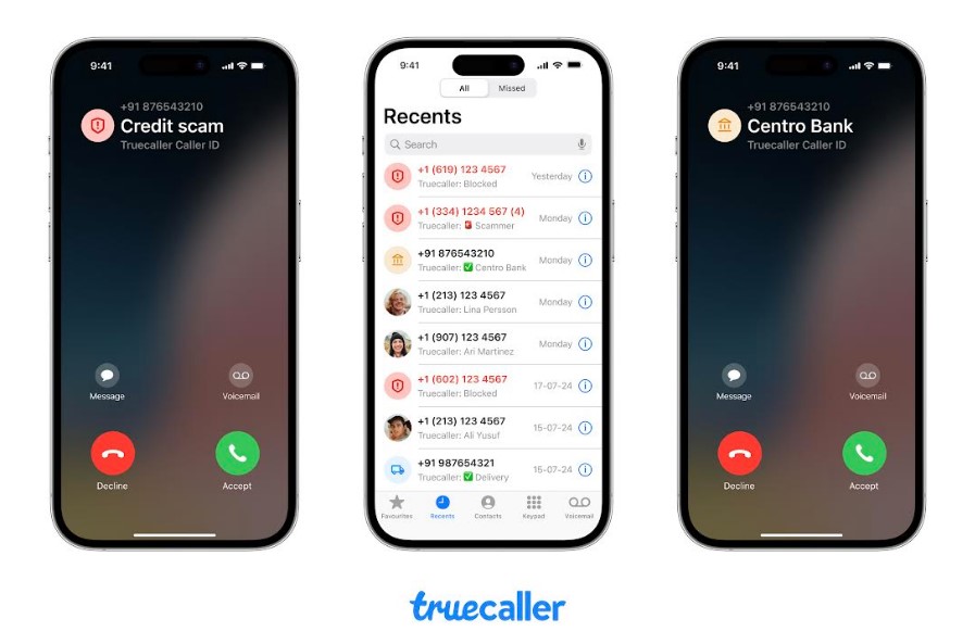 Truecaller ID feature on iPhone.