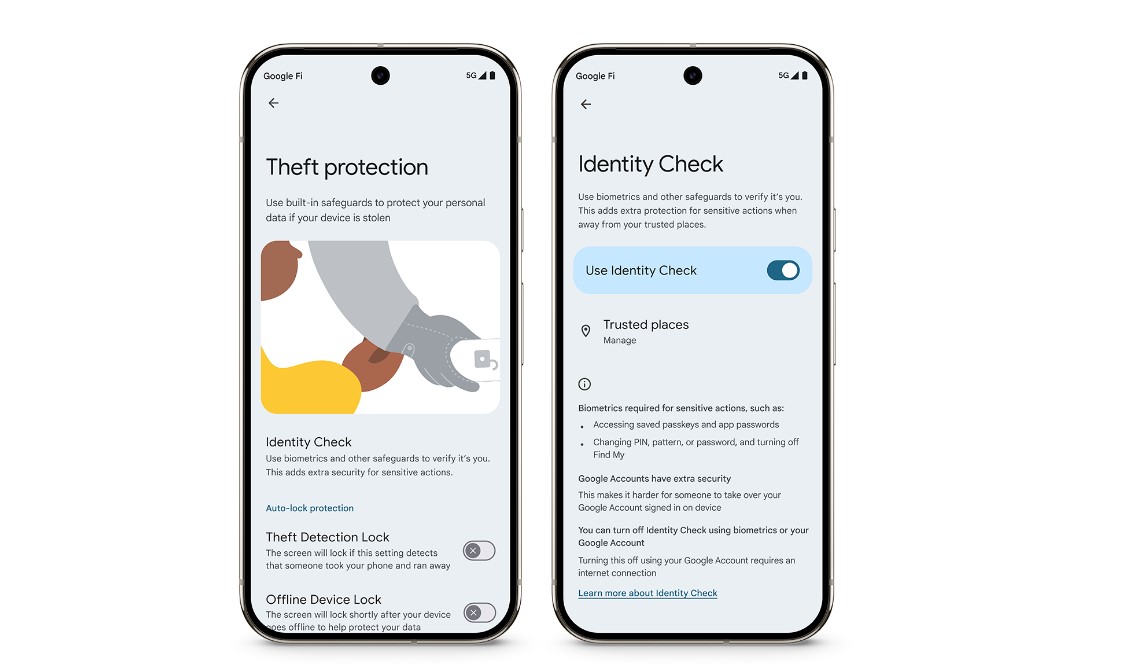 Google's Identity Check feature.