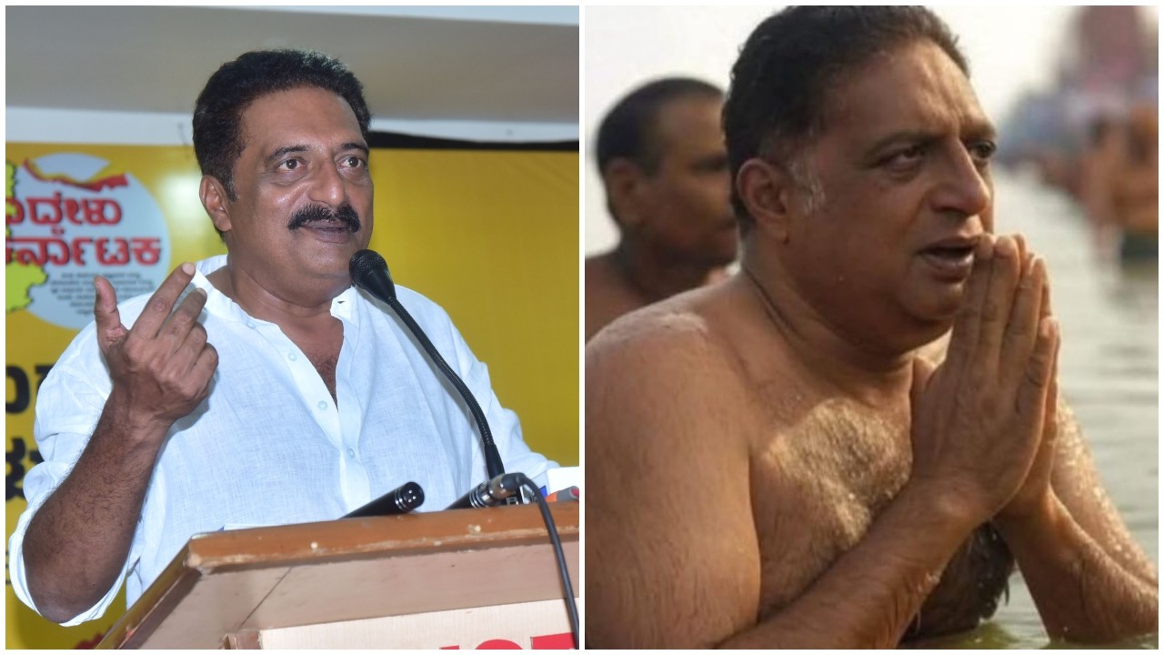 Prakash Raj files complaint for sharing fake photo of him taking dip in Sangam at Maha Kumbh 