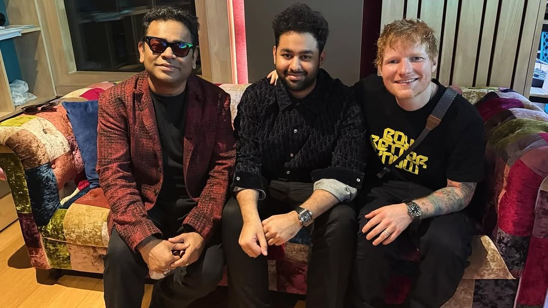 Ed Sheeran meets A R Rahman ahead of his Chennai concert