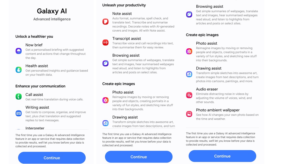 Galaxy AI features available on Samsung Galaxy S25 Ultra.