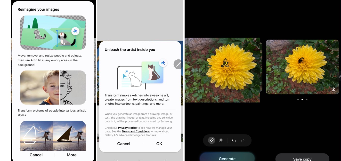 Reimagine feature on Samsung Galaxy S25 Ultra.