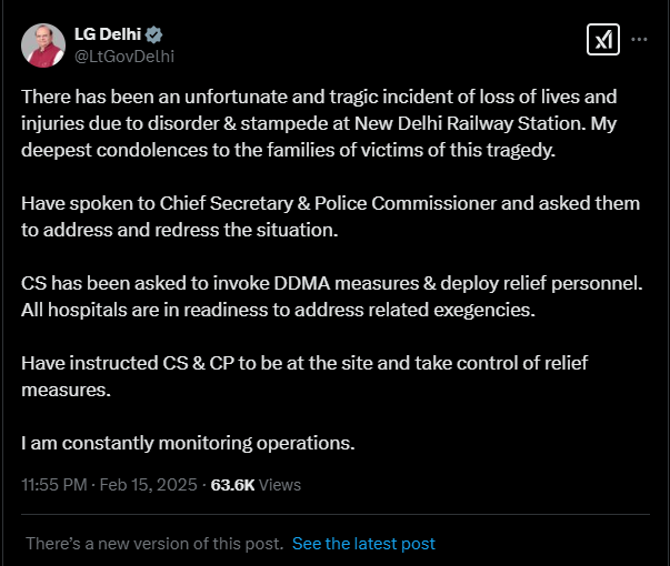 V K Saxena's post at 11:55 pm
