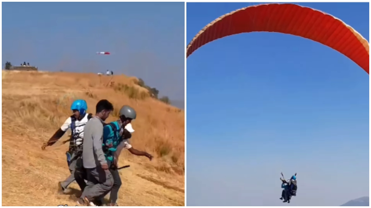 Watch: Maharashtra student paraglides to exam centre to avoid traffic congestion