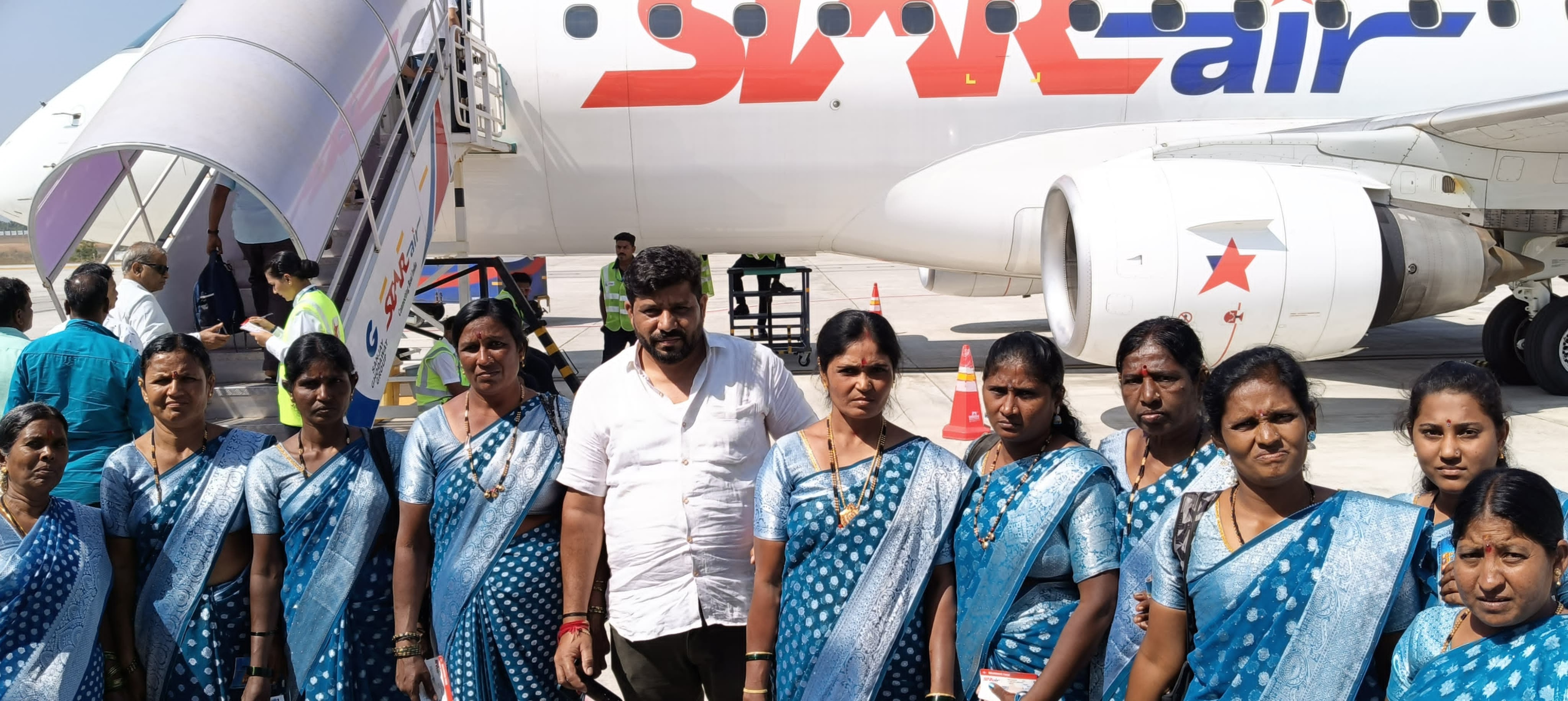 Farmer gifts flight trip to 
10 women labourers