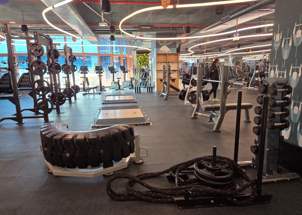 GFit Gym at Google Ananta office campus in Bengaluru.