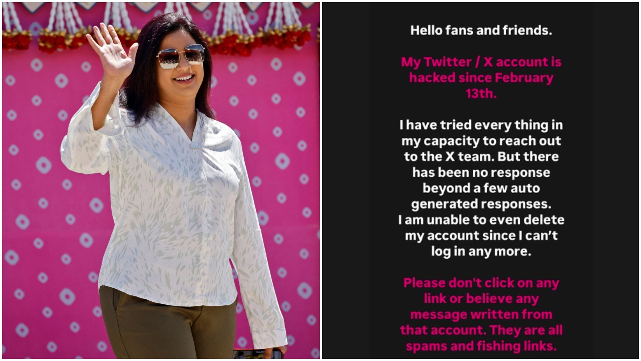Shreya Ghoshal's X account hacked: Can't log in anymore